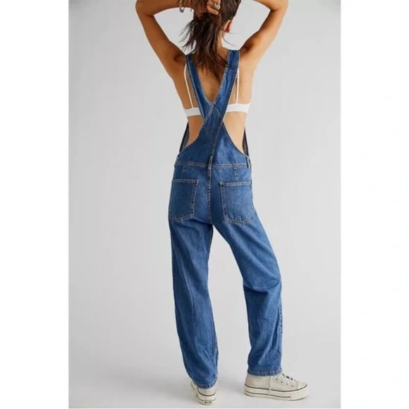 Free People Blue Denim Jumpsuit - Picture 4 of 7